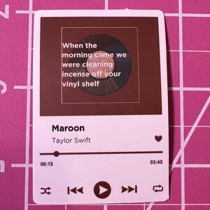 💜13/$13 +Bundle Sticker Sale | MUSIC Taylor Swift Waterproof Sticker